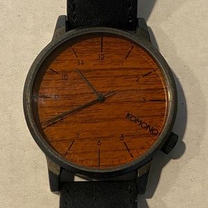 Komono Men's Watch Wooden Face